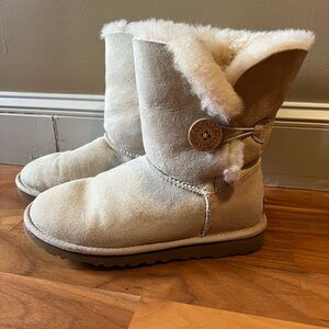 UGG Shearling-Lined Footwear in Cream